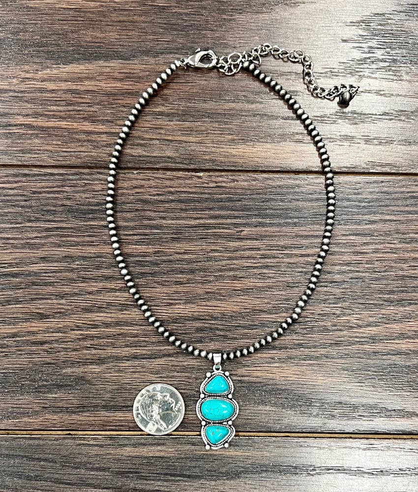ISAC Trading Inc - Vente Colliers à pendentif - 737519, Collier en turquoise Navajo 2