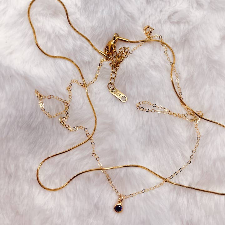 Amethyst Dainty Necklace for wholesale by Aurelia Co Jewelry