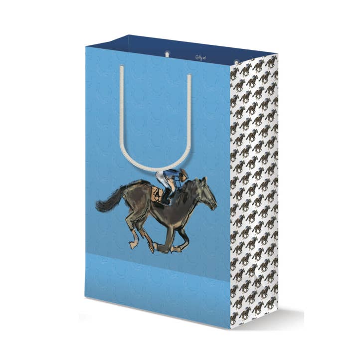 Limited-Edition Race Horse and Horse Shoes Gift Bag for wholesale by Hey Y'all Party