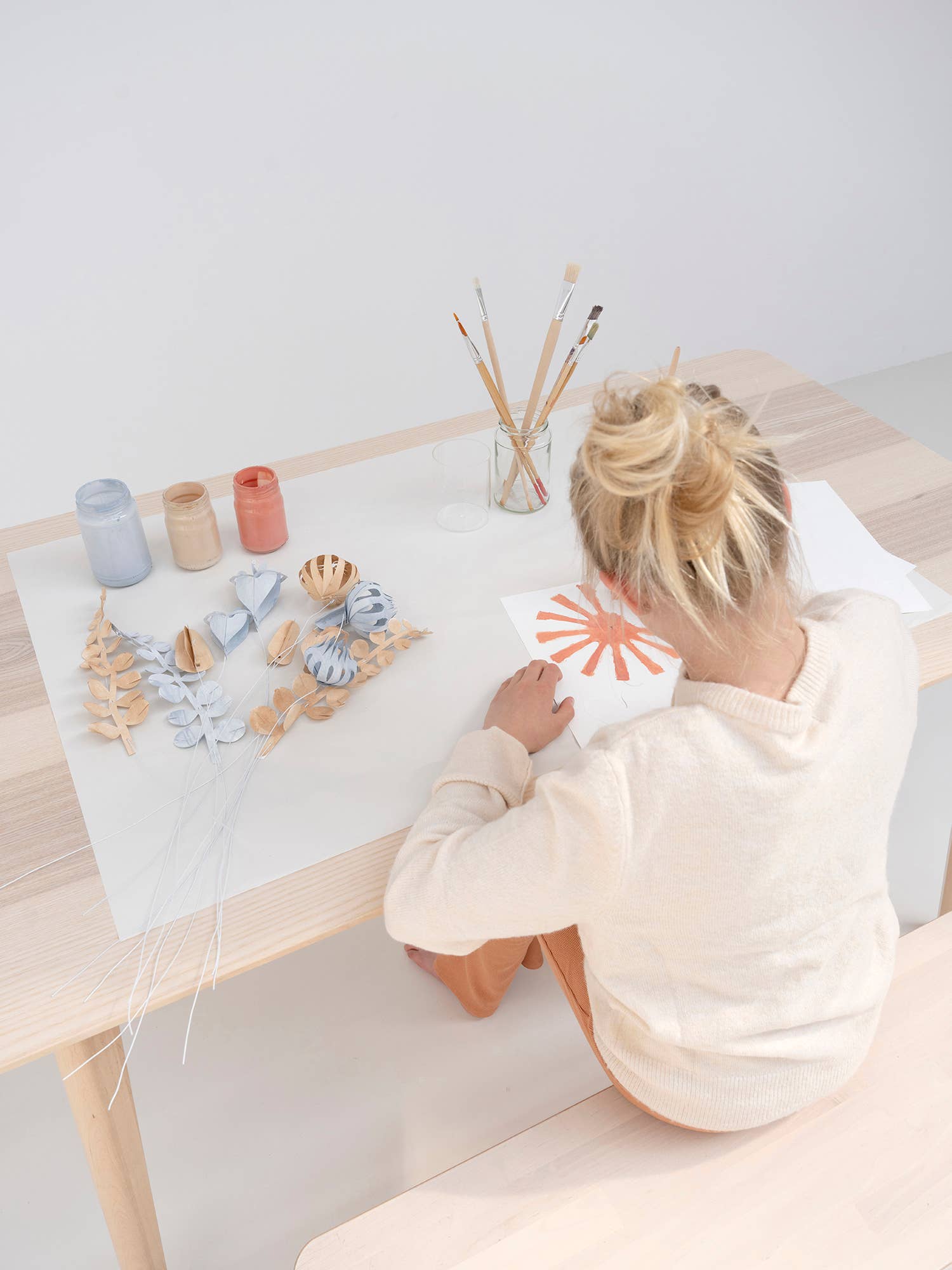 Jurianne Matter - Wholesale Artificial Flowers - FIELD paper flowers large - WHITE6