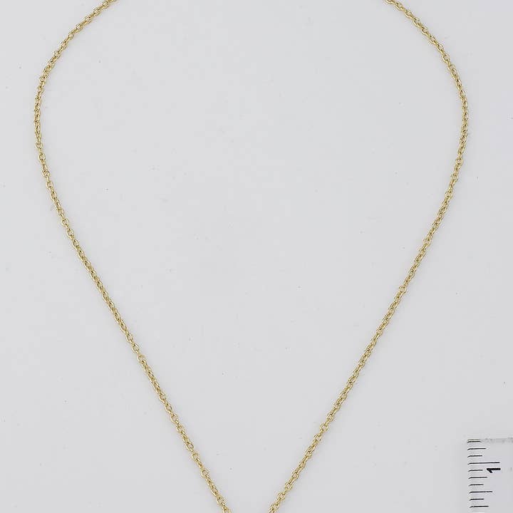 Little Miss Twin Stars - Wholesale Pendant/Charm Necklace - LMTS Classic! Initial Disc Pendant Necklace111