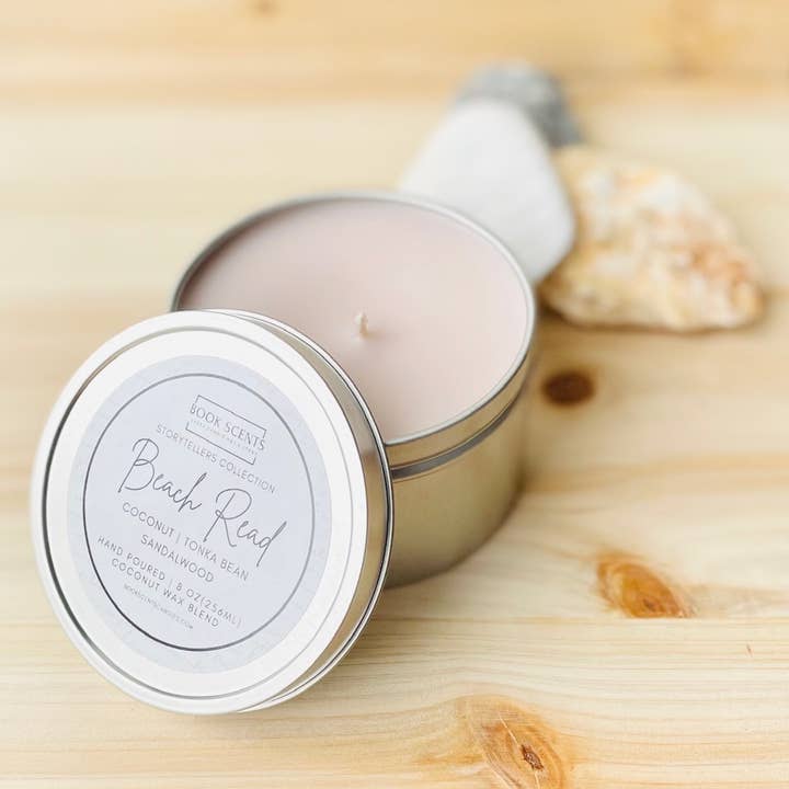 Book Scents Candles - Wholesale Jar/Filled Candle - Beach Read | Book Scented Candle for Book Lovers
