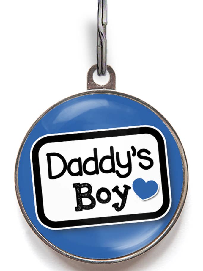 Daddys Junge – Lustige Hundemarke mit QR für den Großhandel von WagATudeTags