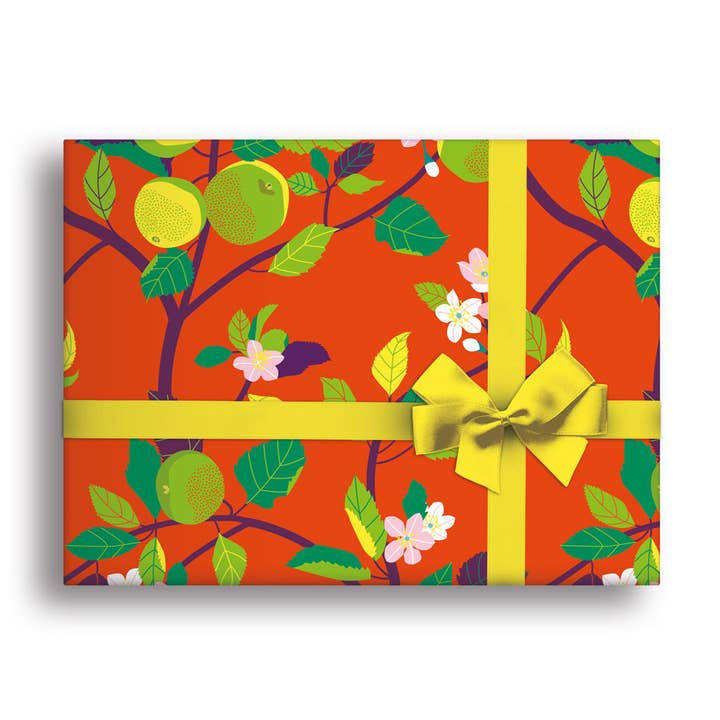 Apple gift wrap for wholesale by Middle Mouse