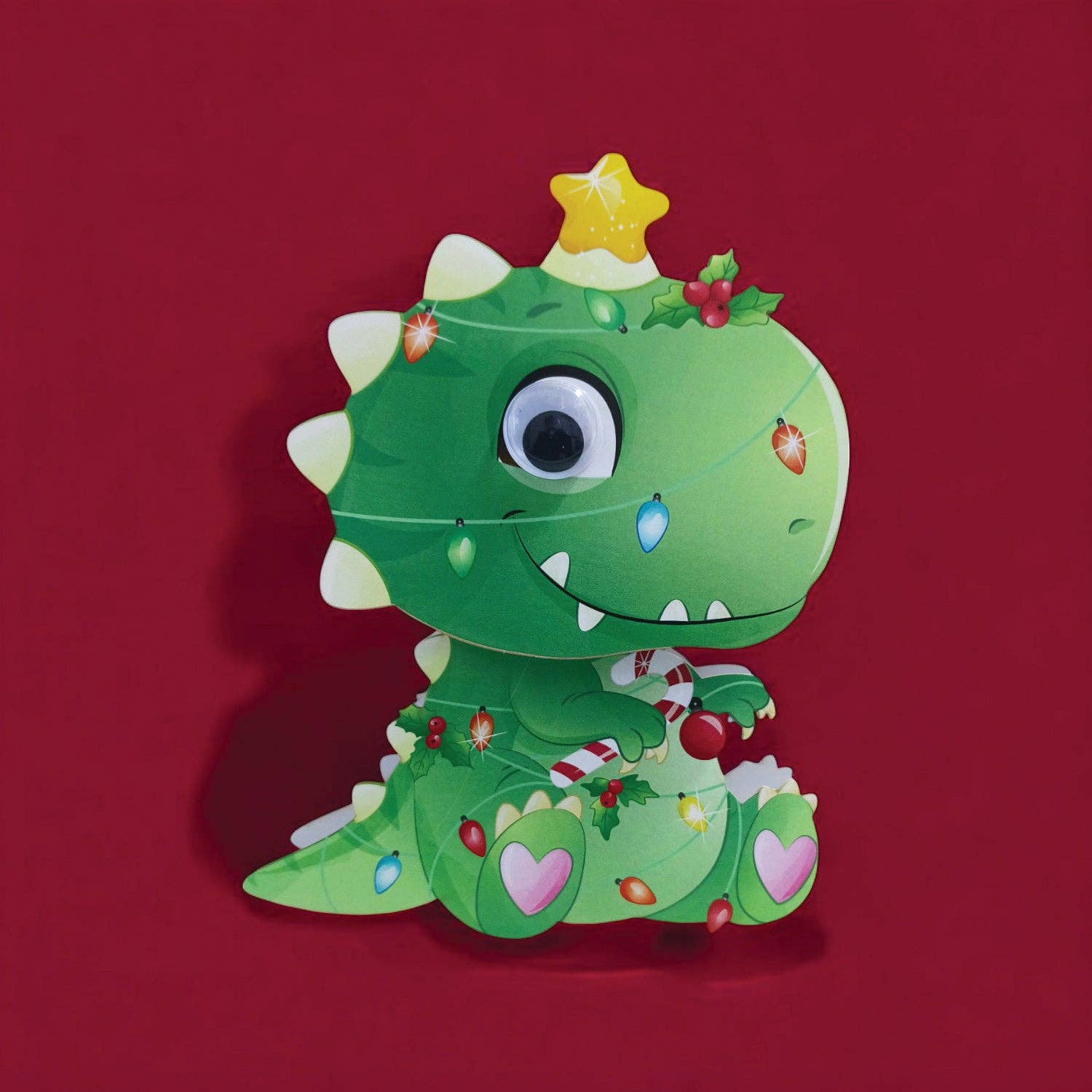 Alljoy Design - Wholesale Christmas Card - XWHK005 - Dinosaur 0