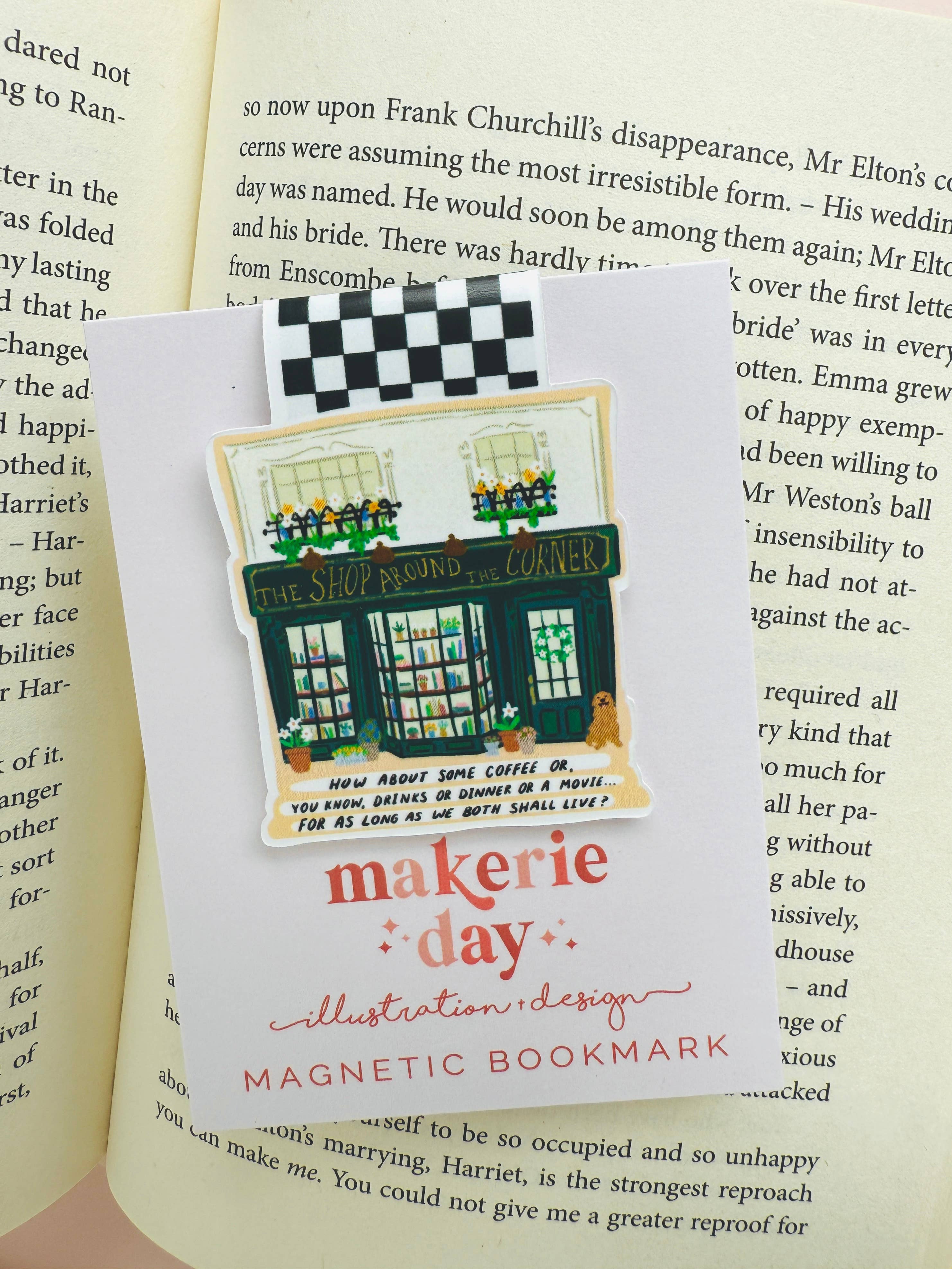 Makerie Day - Wholesale Bookmark - Spring Shop Around the Corner Magnetic Bookmark