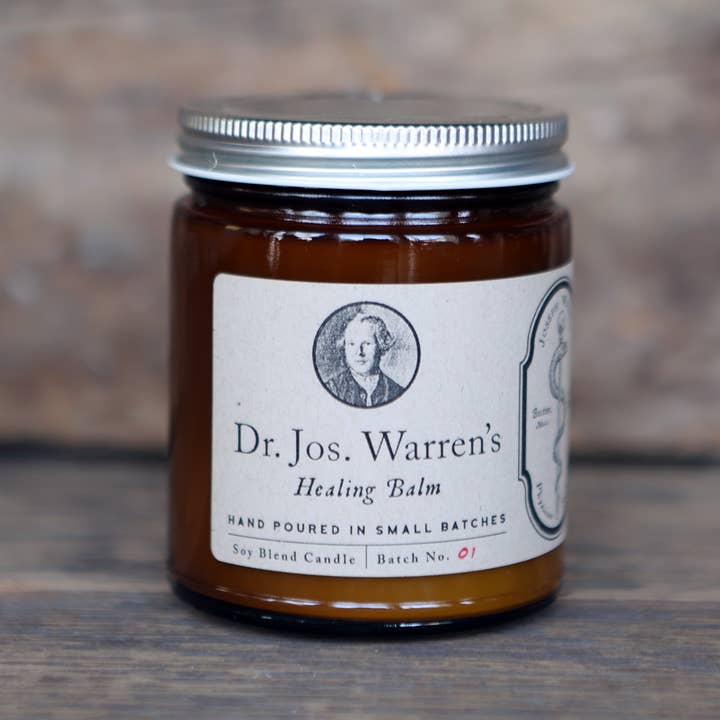 Dr. Joseph Warren Healing Balm Soy Blend Candle for wholesale by Liberty & Co.
