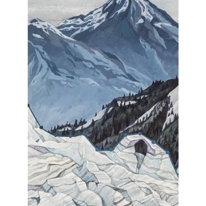Jill Pelto Art - Wholesale Art Print - Mountain Glacier Art Print4