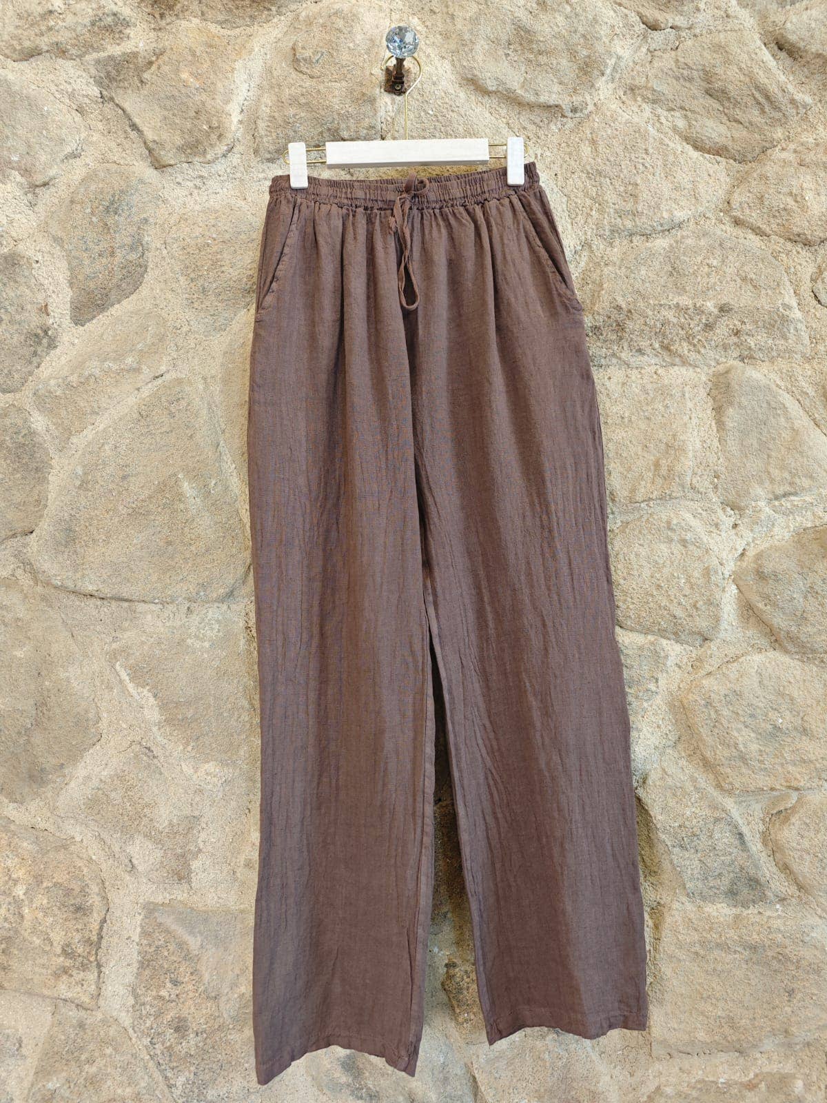 Linen & More - Wholesale Pants - Women's - REF 30132 BASIC STRAIGHT LEG PANTS 100% LINEN18