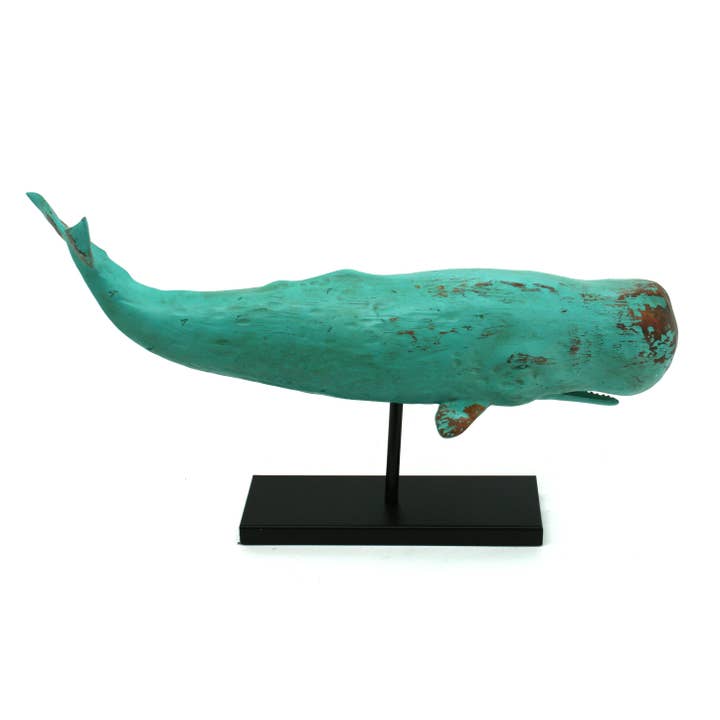 Modern Coastal by Contrast Inc. - Wholesale Decorative Figurine - Blue Sperm Whale Trophy