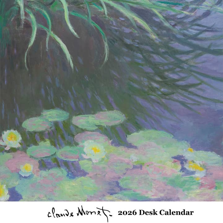 Claude Monet Desk Calendar 2026 for wholesale by The Retrospect Group Collection