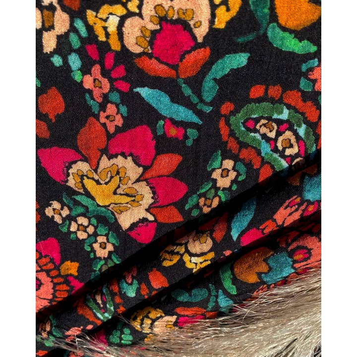 MY DRESS MADE - Venta al por mayor Tela - Tejido de viscosa flameado BOHEMIAN - Estampado en Francia