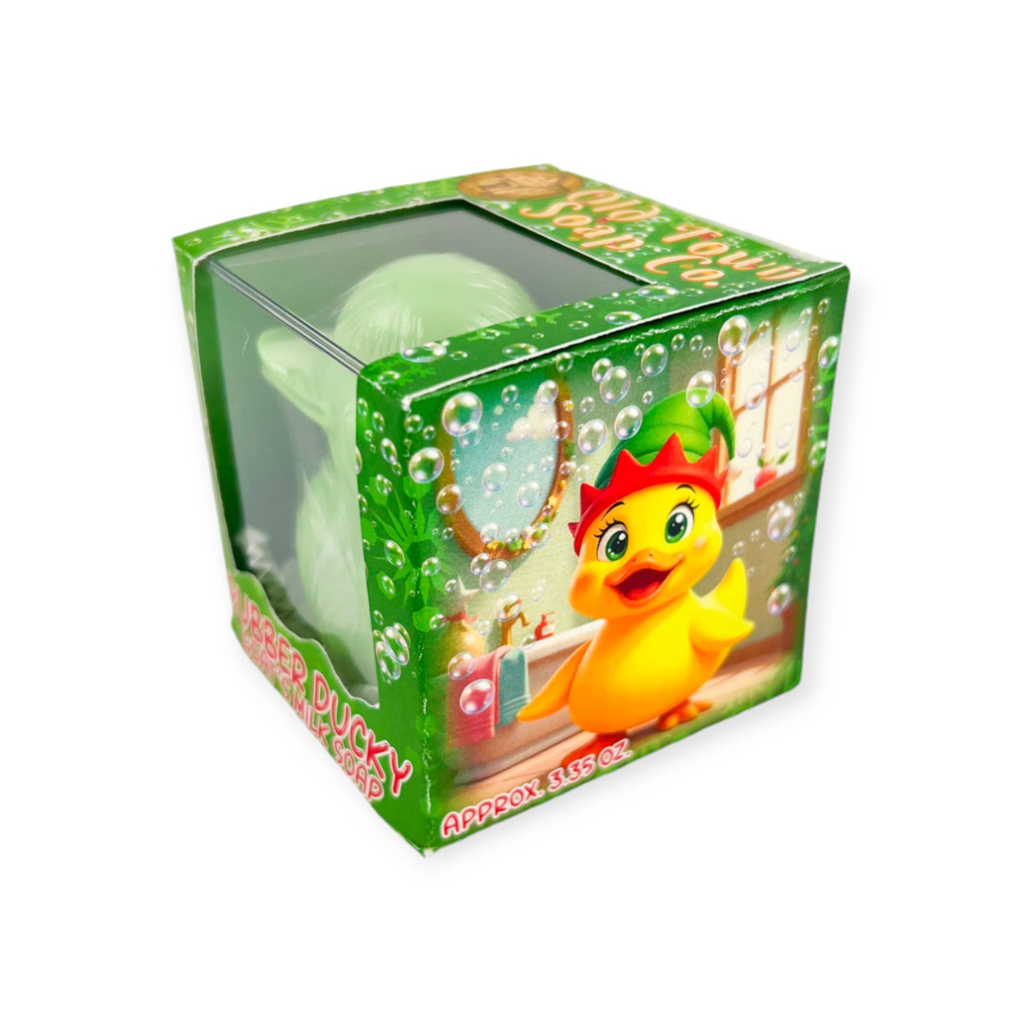 Old Town Soap Co. – wholesale Bar Soap – Box of 12 Christmas Rubber Ducky Goat's Milk Soaps7
