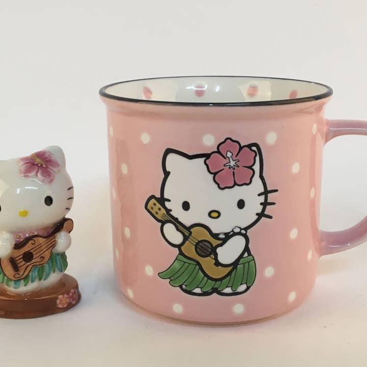 Blue Sky Clayworks - Wholesale Coffee Mug - Hello Kitty Hula Figurine and Mug Gift Set