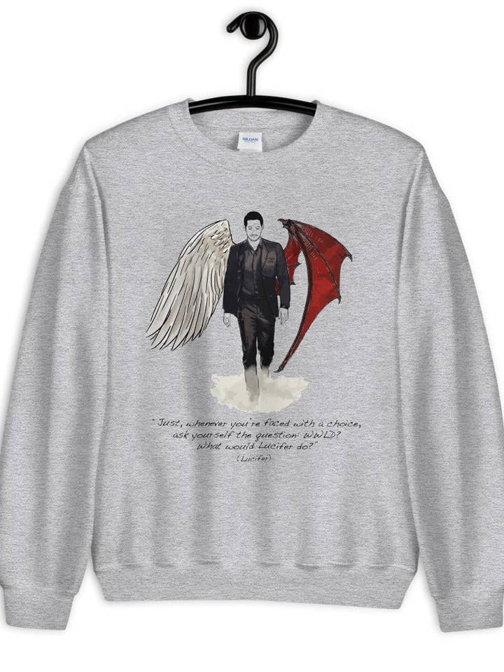 Sweatshirt Lucifer für den Großhandel von El loco del Pelo Rizo