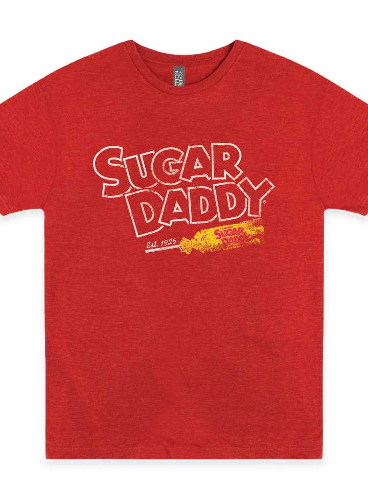 Grandpa Joe's Candy Shop - Wholesale Screen Printed T-Shirt - Unisex - Sugar Daddy Who's Your Daddy? Vintage Candy T-Shirt Tee