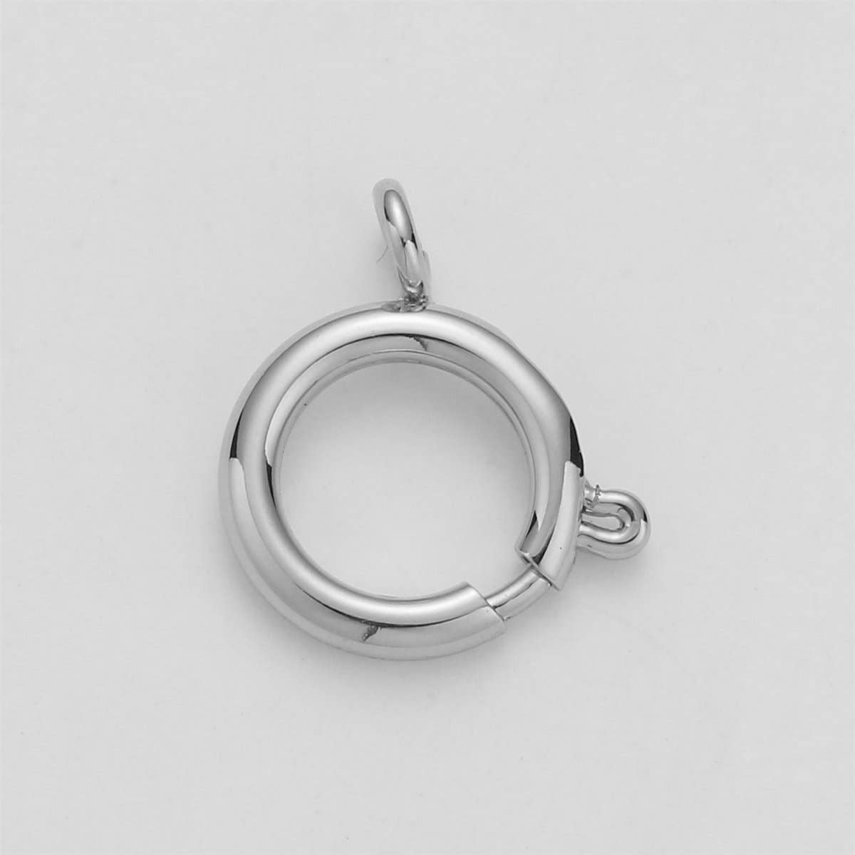 Aim Eternal - Wholesale Clasp - Spring Ring Clasp with Loops, Gold Spring Clasp, Gold Trigger Clasp, Large Spring Ring, Jewelry Findings, Components K-384 K-572 - K-5743