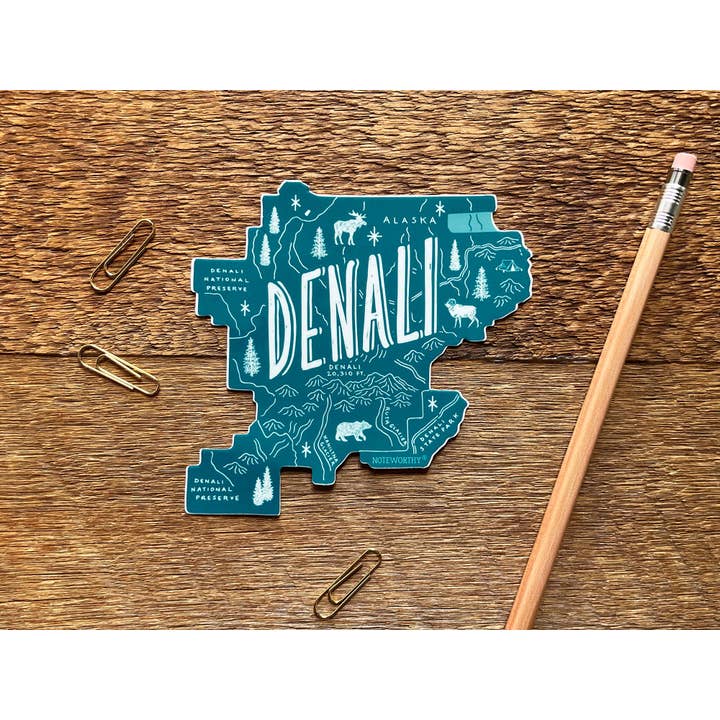 Noteworthy Paper & Press - Wholesale Sticker - Denali Sticker1