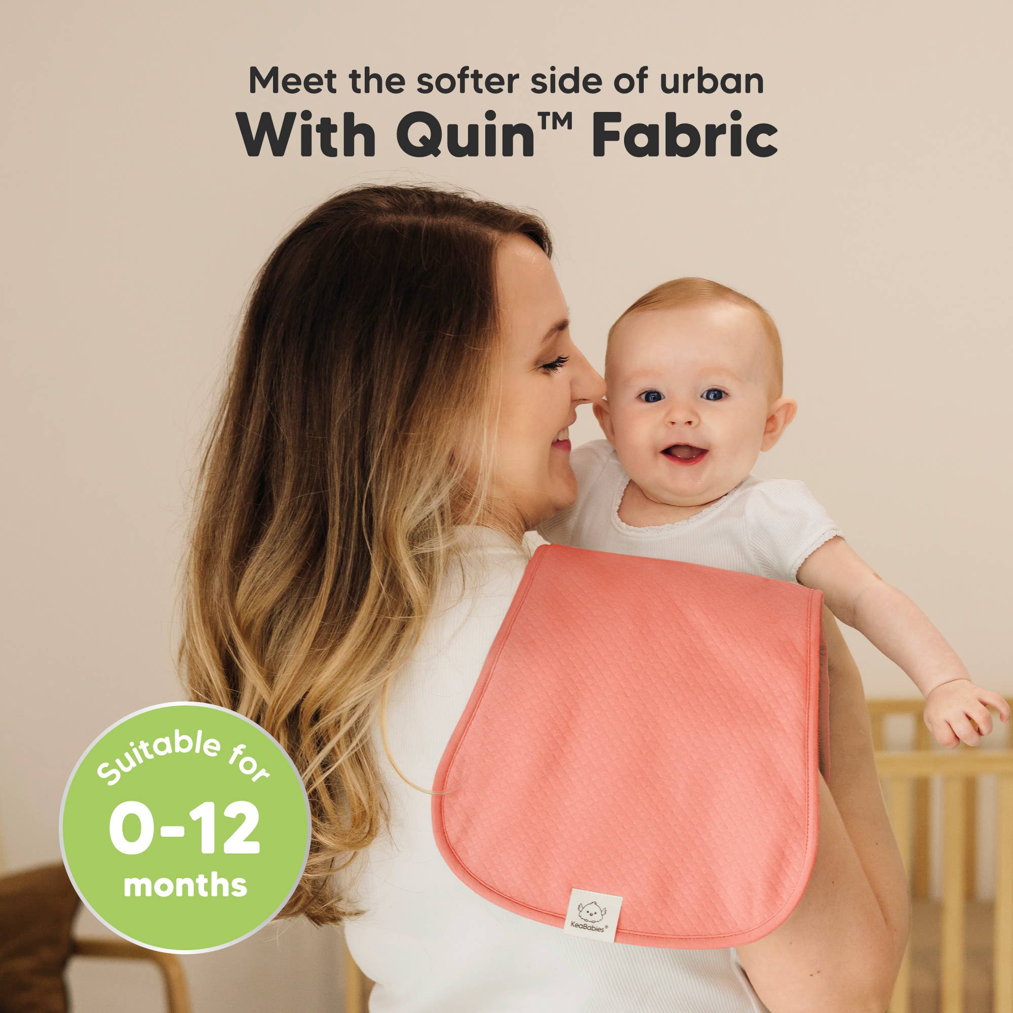 Dämpad pastell 5-pack Quin Baby Burp-dukar, mjuka burpdukar för spädbarn för wholesale på Faire1