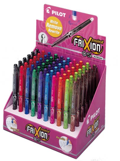 Stylo gel effaçable, FriXion Point, extra-fin 0,5 mm, pack de 60 pour la vente par Pilot
