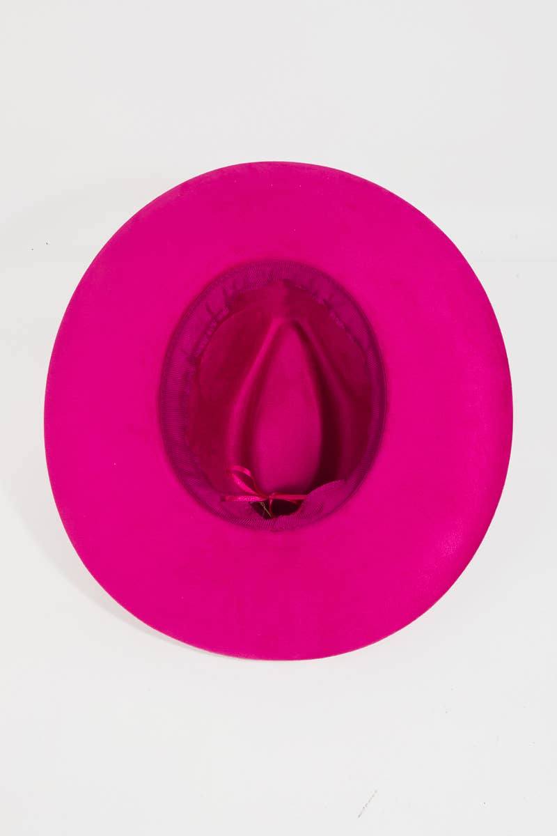 Collections by Fame Accessories - Wholesale Fedora - Dames - Fedora hoed met geborduurde band in Boho3