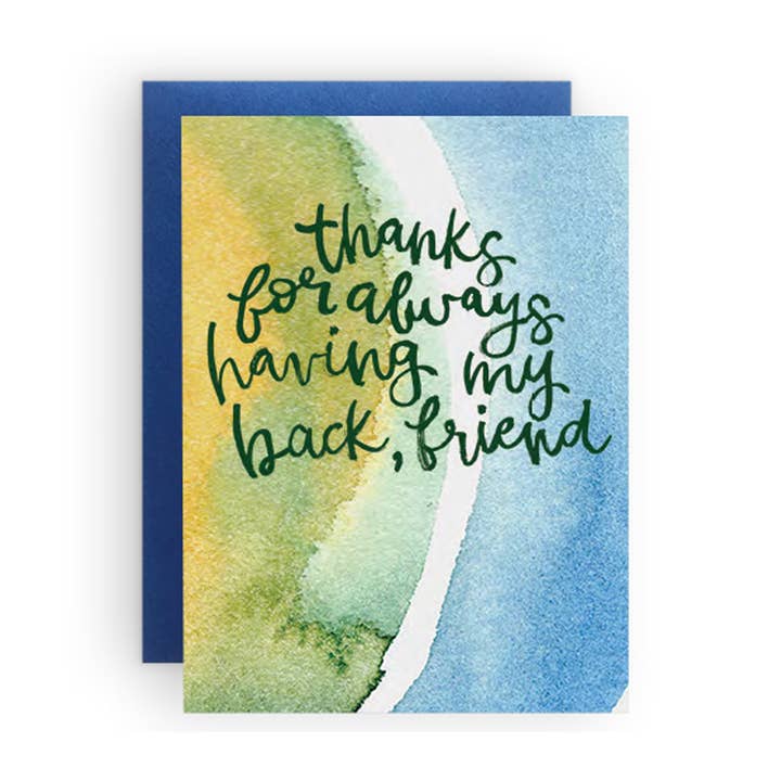 Having My Back Card for wholesale by The Paper Curator