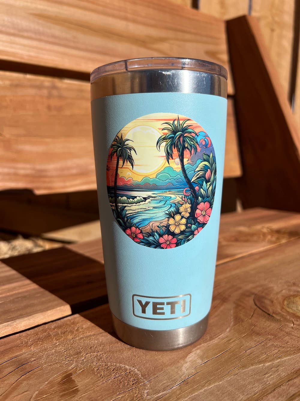 Sticker Art - Wholesale Sticker - Tropical Beach Sticker1