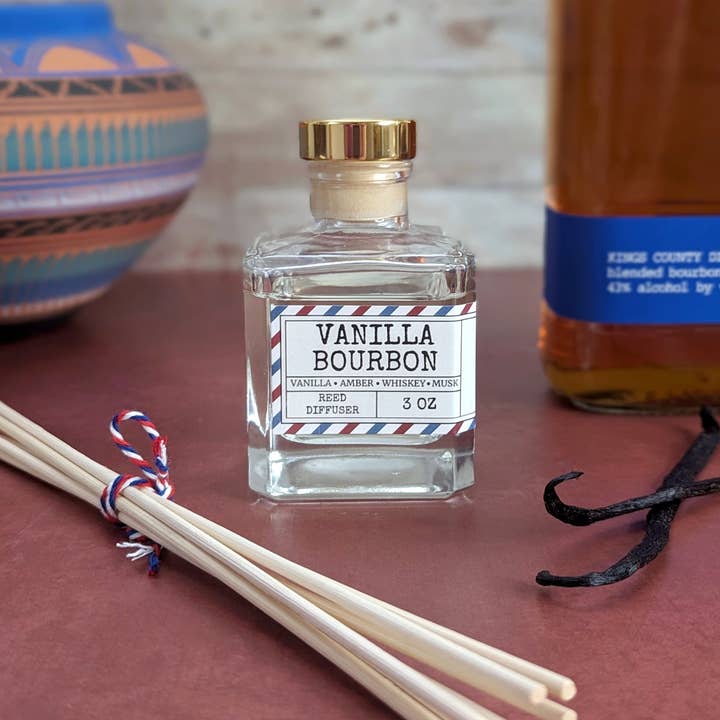 Vanilla Bourbon Reed Diffuser for wholesale by Mainland Vintage