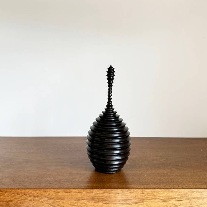 OUTPOST ORIGINAL - Vente Décorations de table - Vase en bois d'ébène - Gamme Tembe3