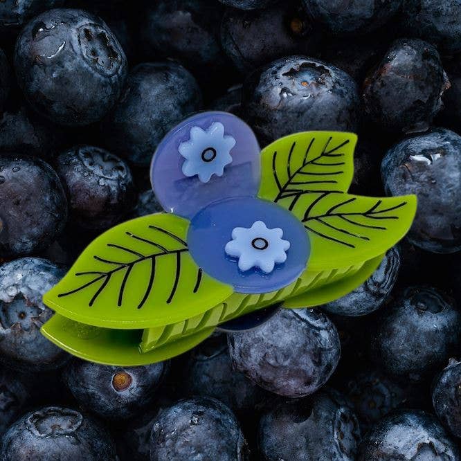 Jenny Lemons - Wholesale Hair Clip - Women's - Large Blueberry Hair Claw Clip