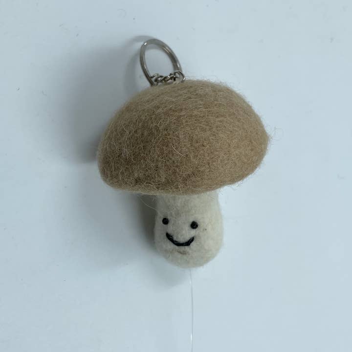 Funky Yak Ltd – wholesale Keychain – Women's – Handmade Felt Cute Mushroom Keyring1