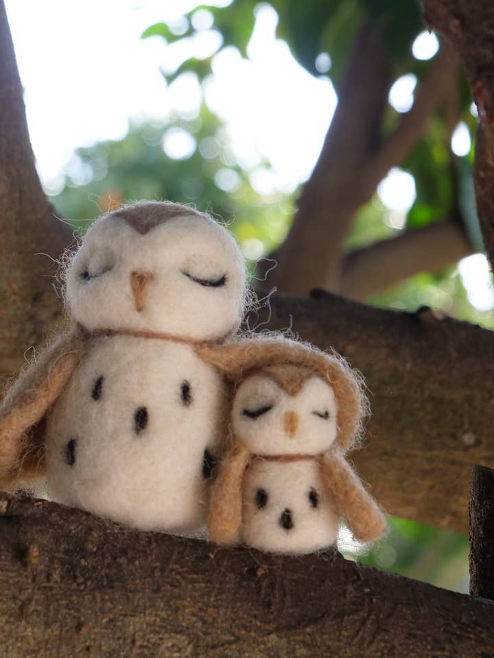 chouette maman et bébé (deux pièces) pour la vente par Adopta un hada