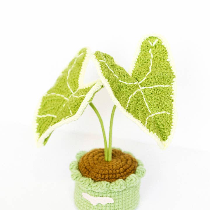 The Way to You - Wholesale Artificial Flowers - Handmade Crochet Potted Plants - Elephant Ear Pot1