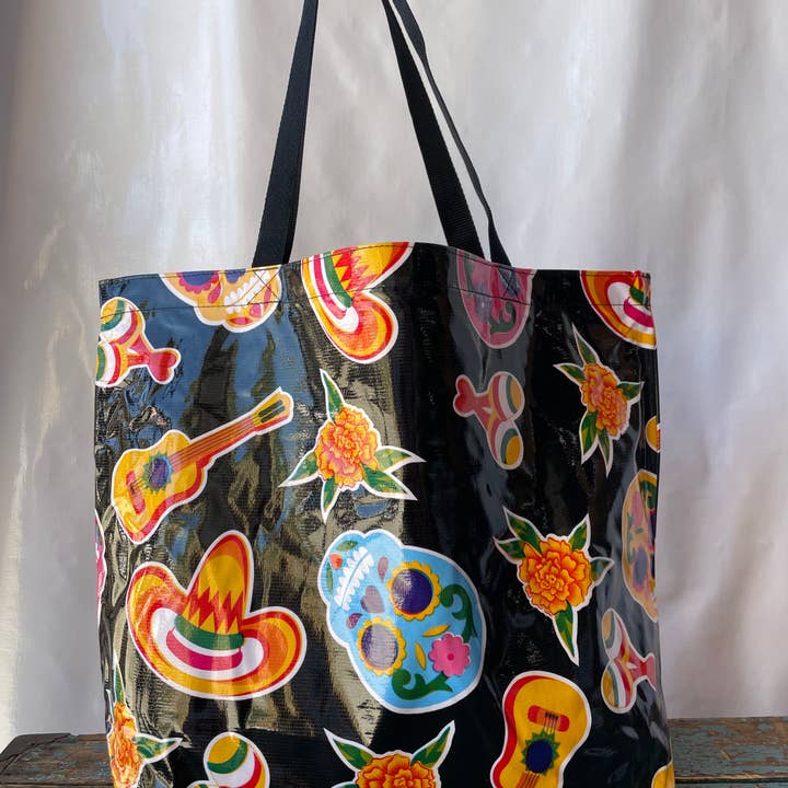 Bolso Grande Negro Fiesta para venta al por mayor de Oilcloth International