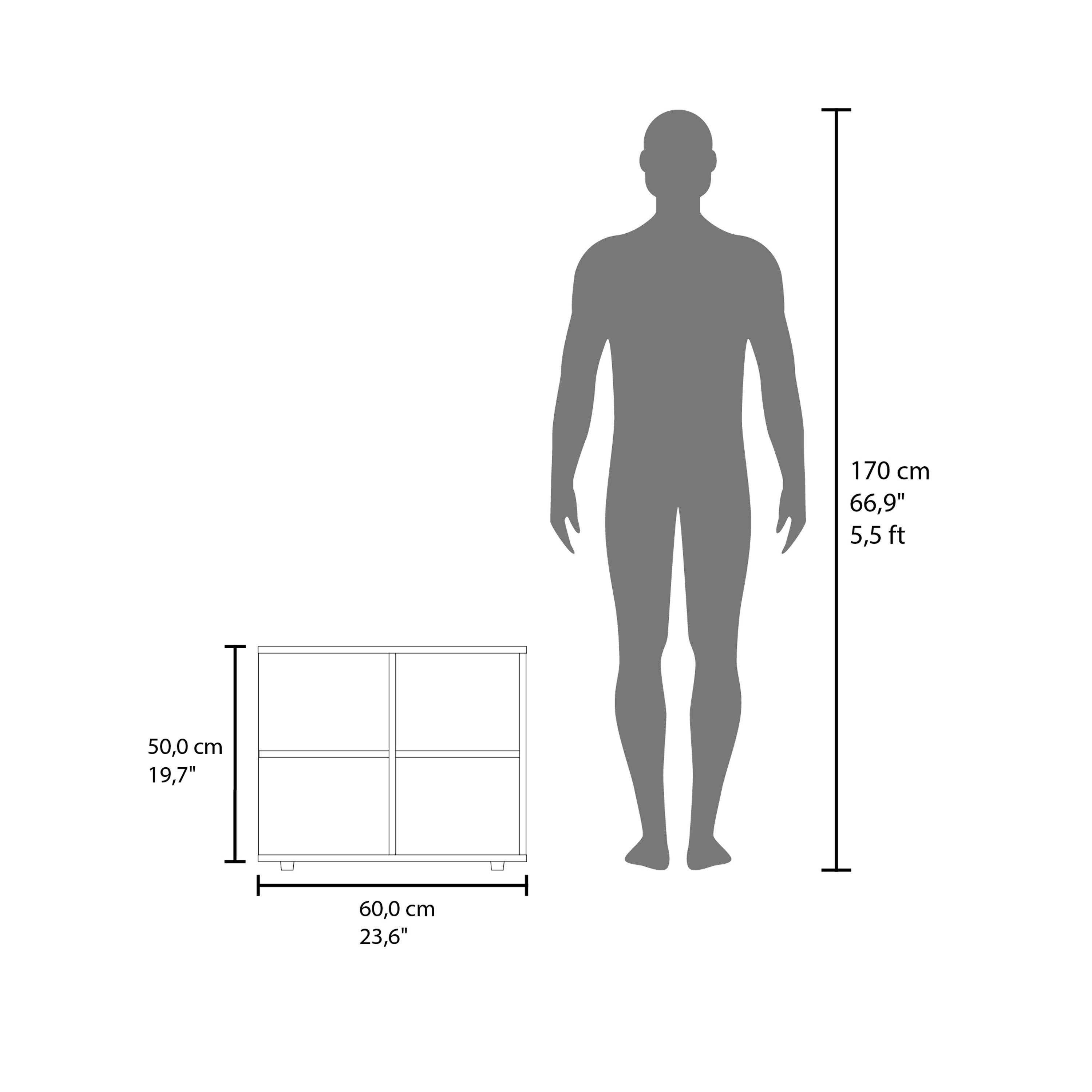 Natural Oak Royal Console Sideboard Cart With Two Doors And Open Shelves, Multipurpose Storage Unit for wholesale on Faire6