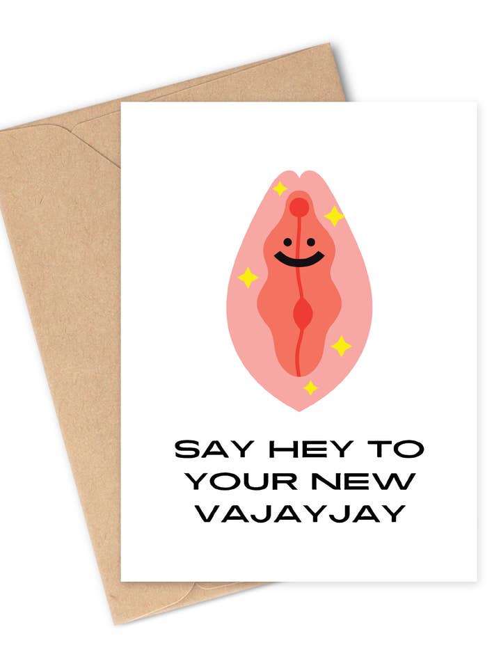 CARTE DE VŒUX HEY NOUVEAU VAJAYJAY pour la vente par Two Brides Presents