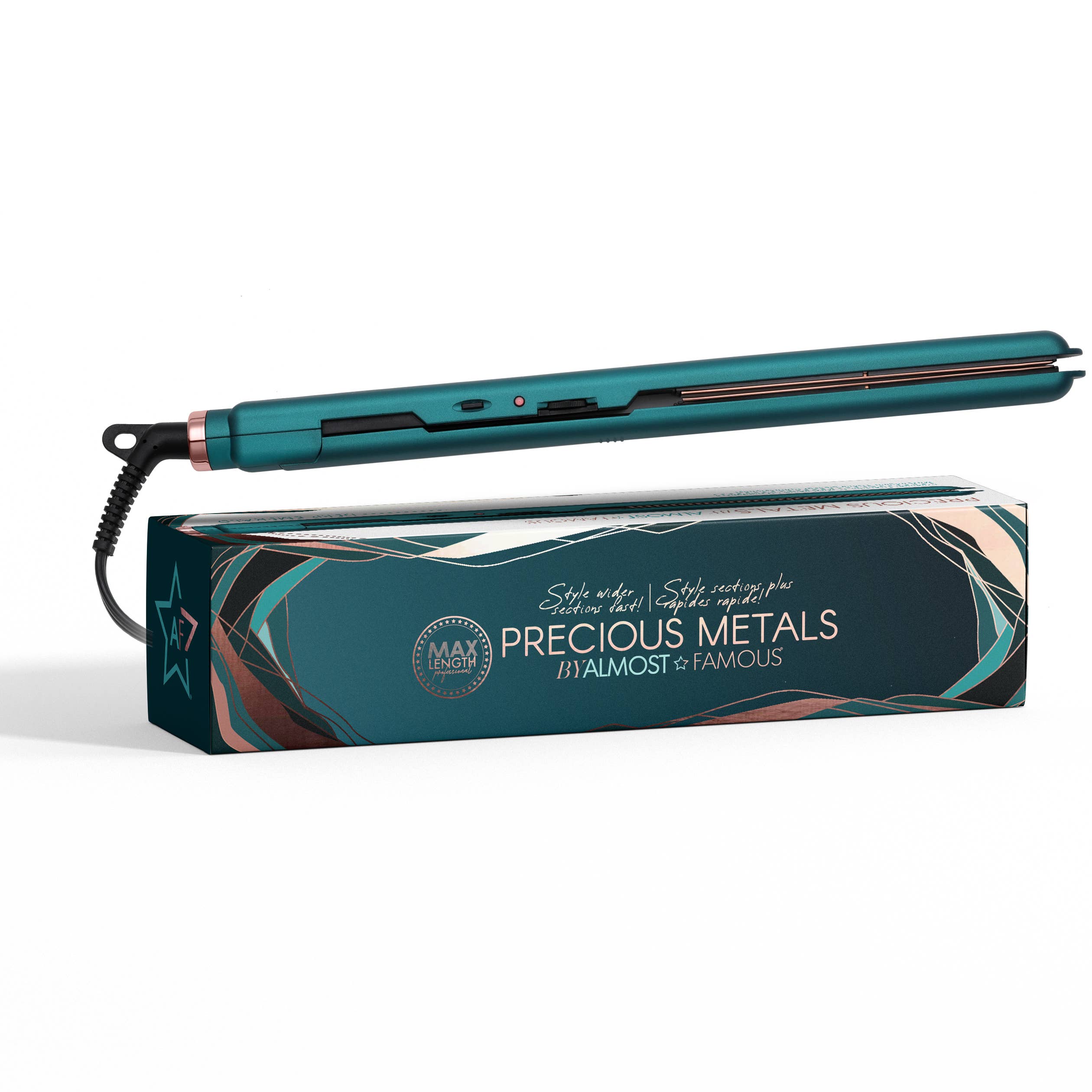 Almost Famous - Wholesale Straightener/Flat Iron - MaxLength 1" Flat Iron with Rose Gold Titanium Plates7