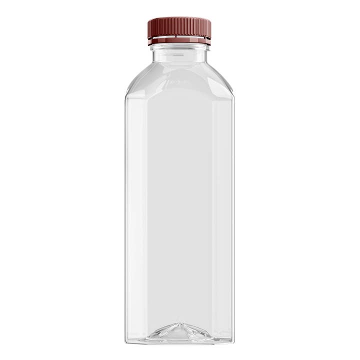 OH YES PLASTICS - Wholesale Milk/Juice Bottle - 16 oz Square Plastic Juice Bottles