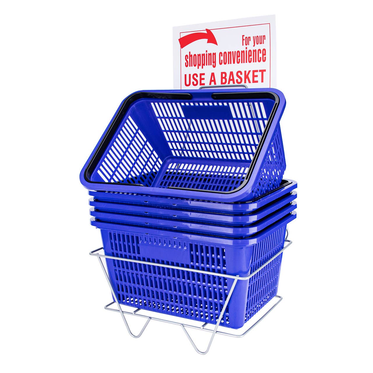 Store Supply Warehouse - Wholesale Shopping Cart - Blue Shopping Baskets - Set of 126