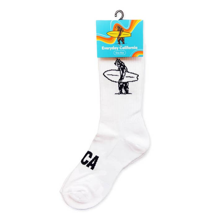 Brutus Socken - Kalifornien Surfing Bär Socken für den Großhandel von Everyday California