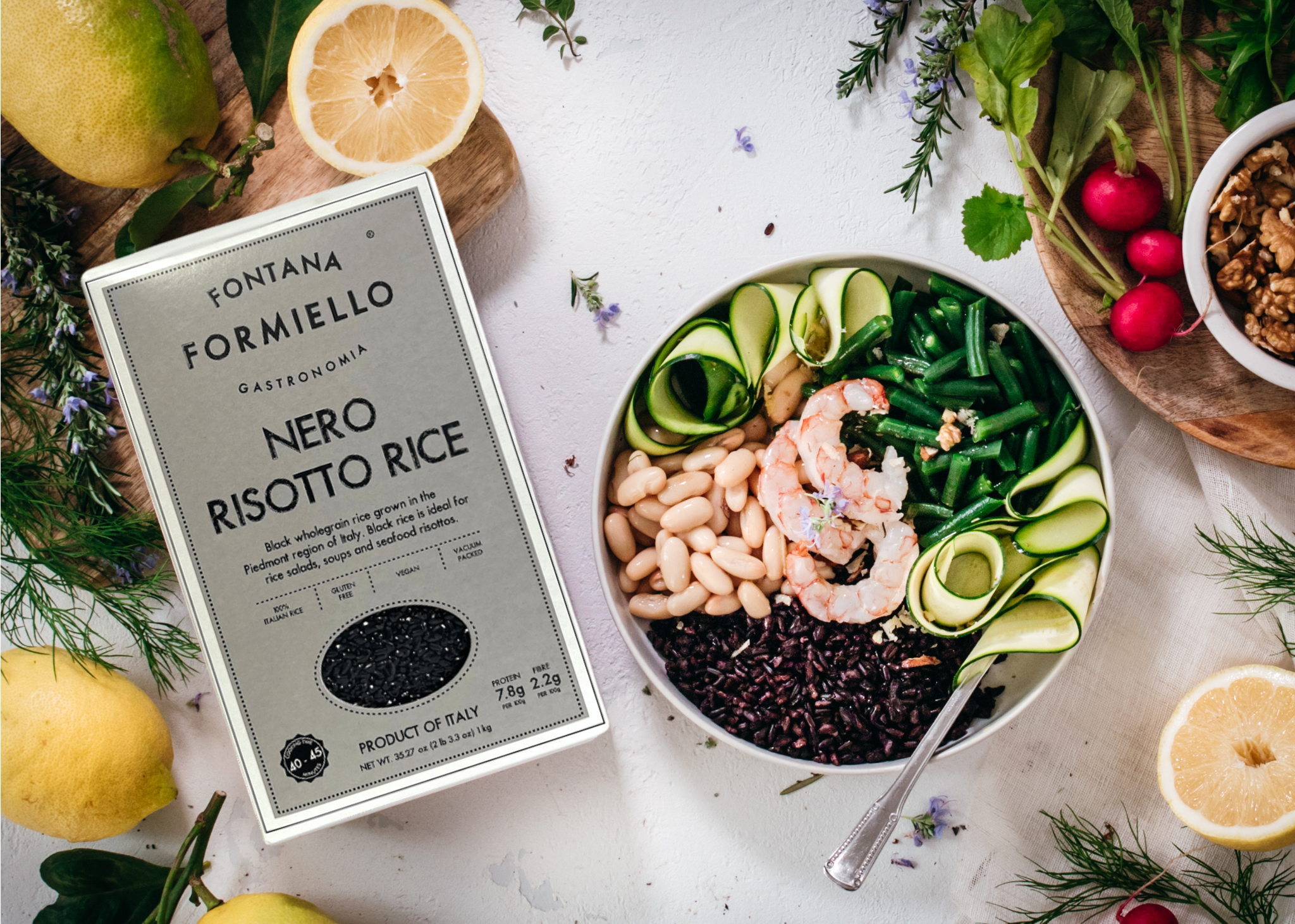 Gourmica - Vendita all'ingrosso Riso - Fontana FORMIELLO Riso Nero per Risotto (1kg)2