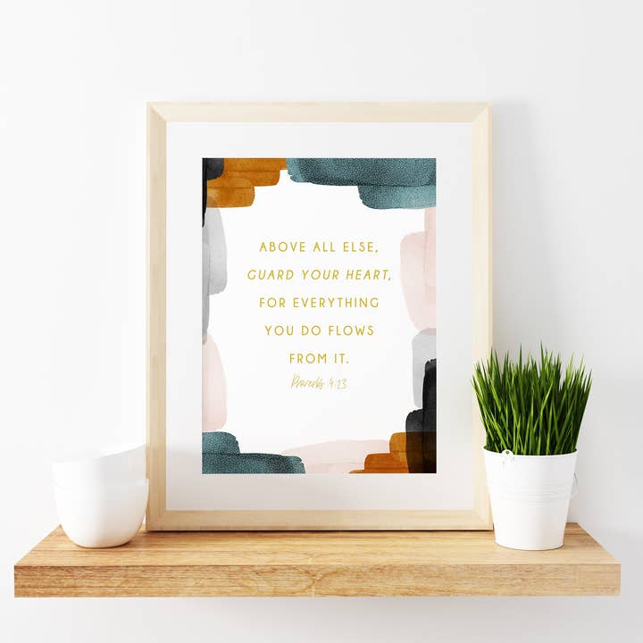 ACIMA DE TUDO, GUARDE SEU CORAÇÃO - The Oasis Art Print por atacado de Prone To Wander LA