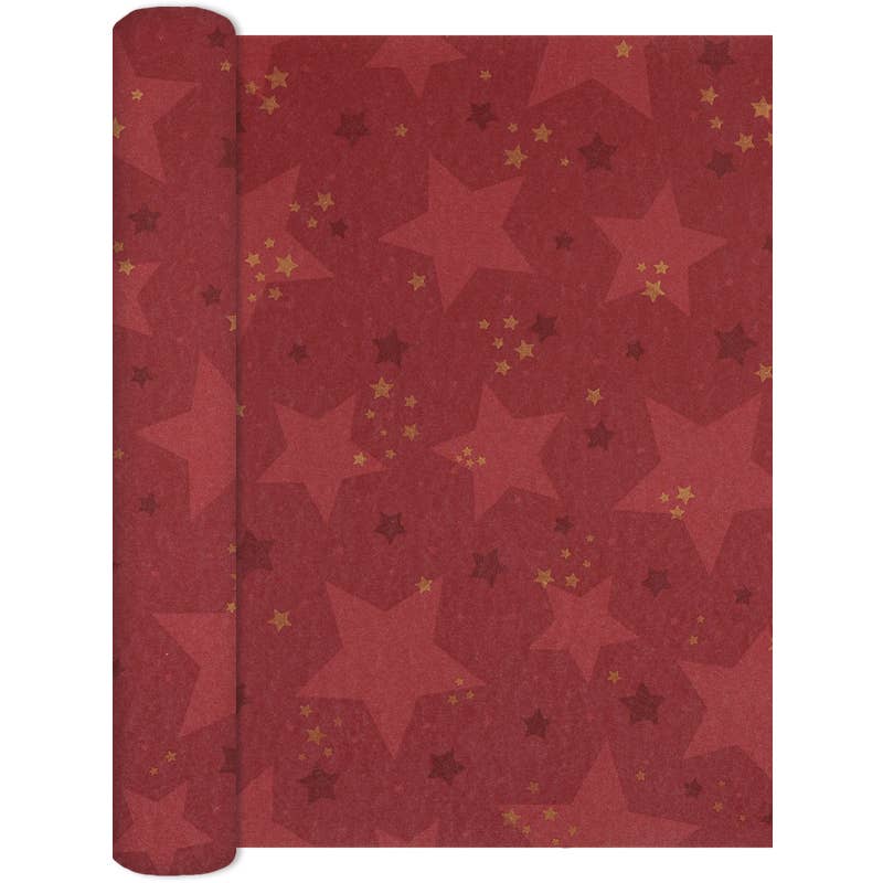 Home Fashion - Carl Dietrich GmbH - Wholesale Table Runner - Airlaid Table Runner 250 cm x 33 cm - Star Shine Red1