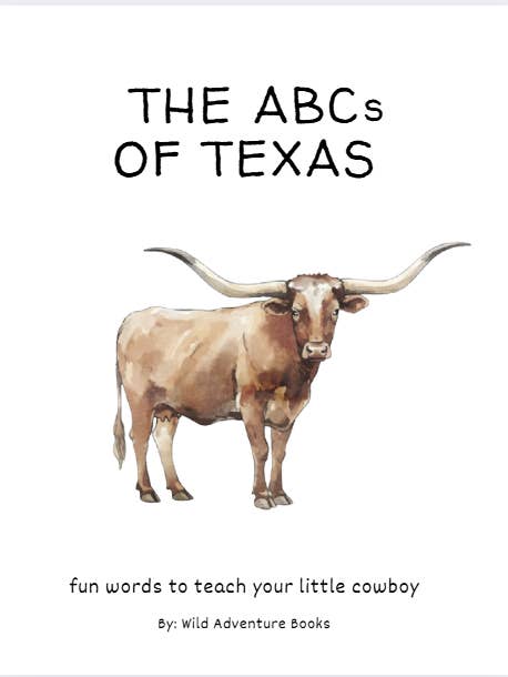 ABCs of Texas - Coming Soon for wholesale by Wild Adventure Books