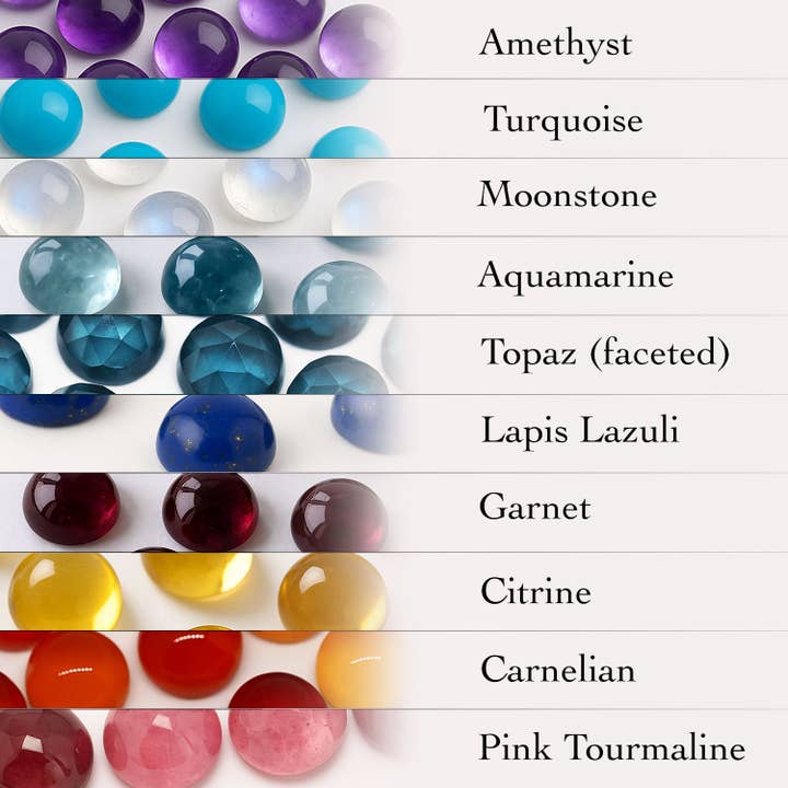 Esme - Wholesale Cocktail/Statement Ring - Eye Ring with Semi-Precious Gemstone in Silver and Gold
3