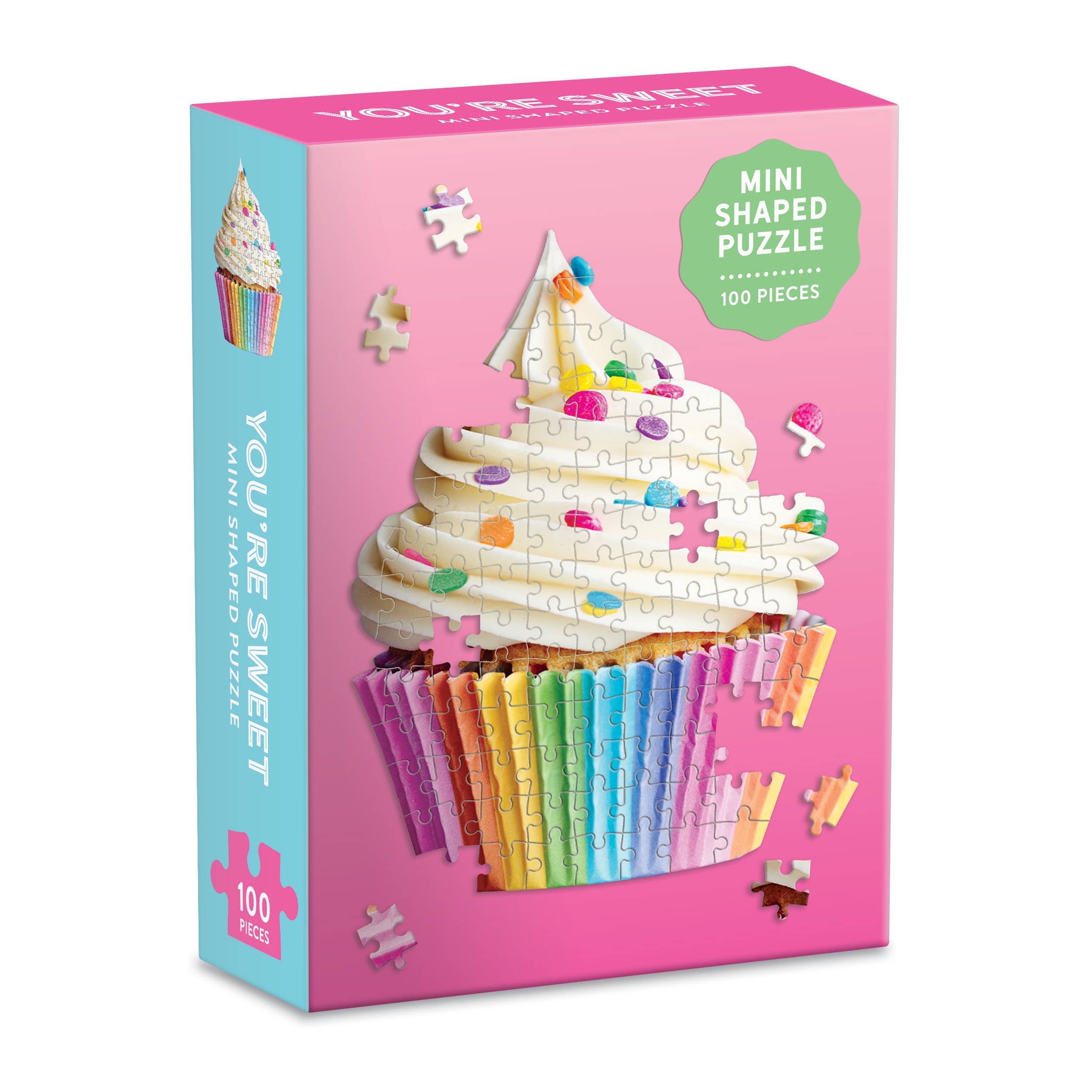 Chronicle Books - Wholesale Puzzle - Adult - You're Sweet Cupcake 100 Piece Mini Shaped Puzzle0
