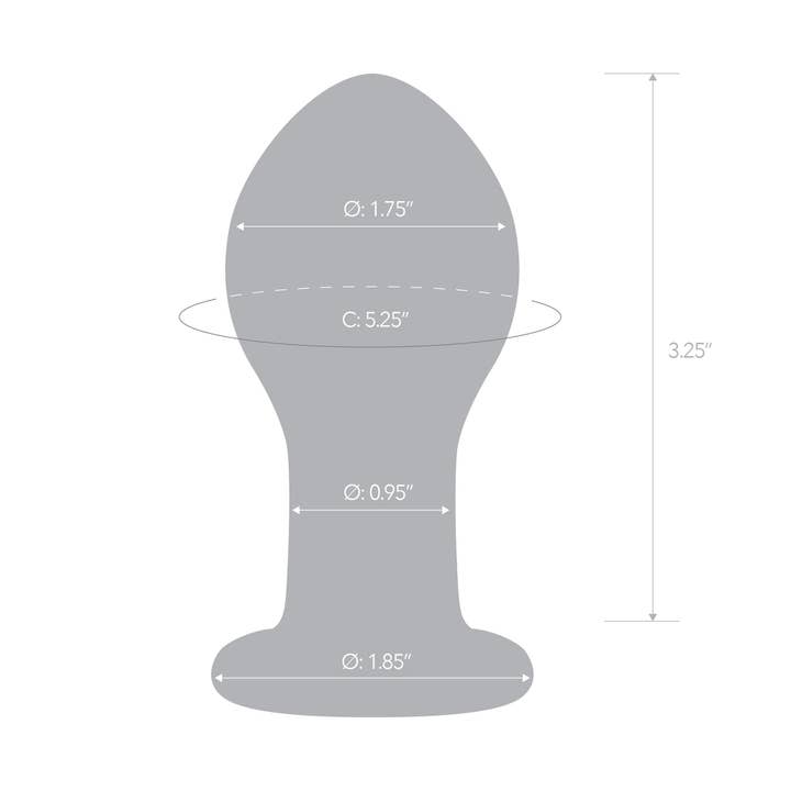 Lux Fetish Store - Wholesale Sex Toy - 3.5" Galileo Butt Plug6