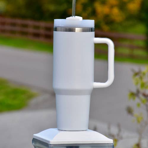 Stainless steel Tumbler | Dishwasher safe | Color: White for wholesale by Hjertelig