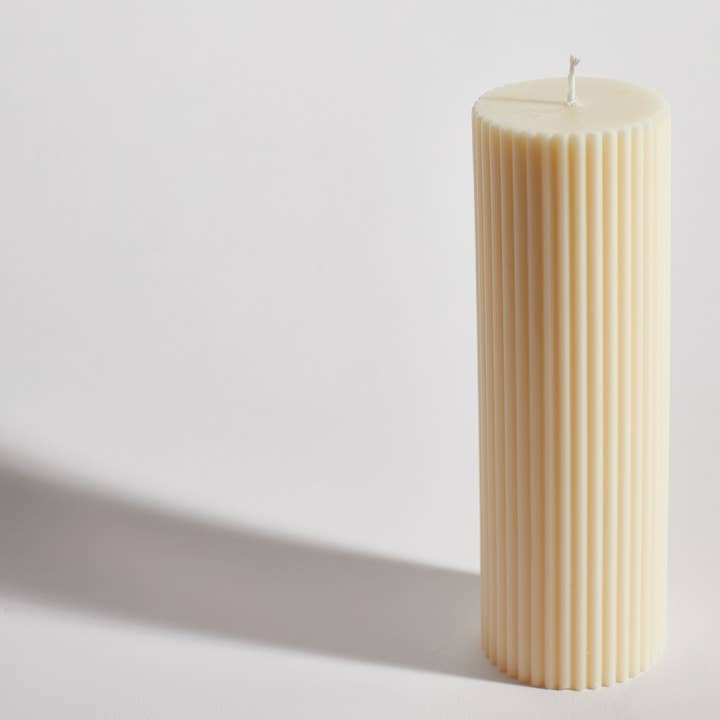 Boujie - Wholesale Pillar candle - Ribbed Pillar Decorative Candle4