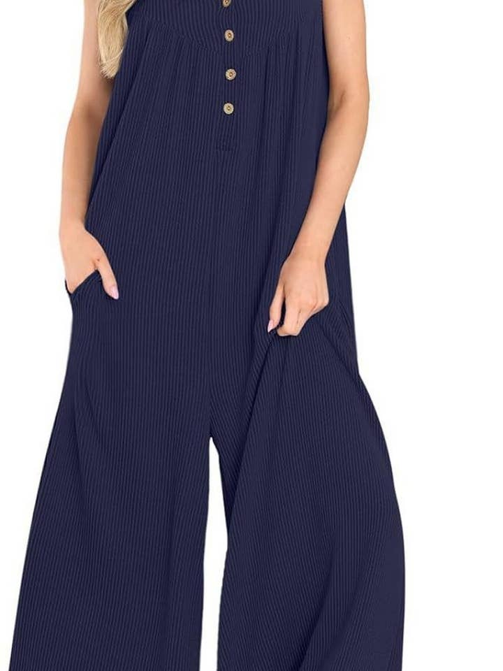 NINEXIS - Wholesale Jumpsuit - Women's - CWSJS0720_SOLID COLOR CASUAL LOOSE POCKET JUMPSUIT8